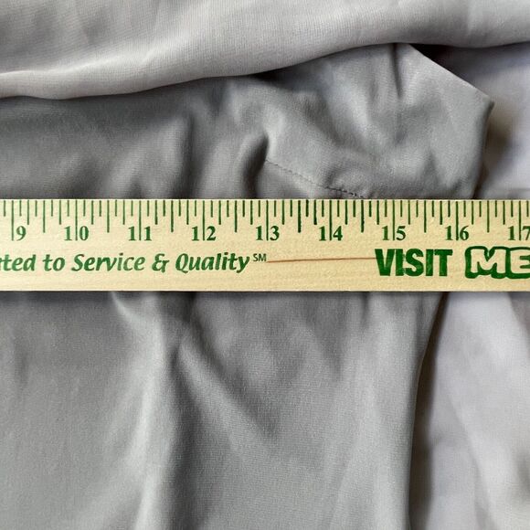 SLNY New York Dress Size 6 Formal Gray Wedding Bride Beaded Layered Holiday - Picture 12 of 16